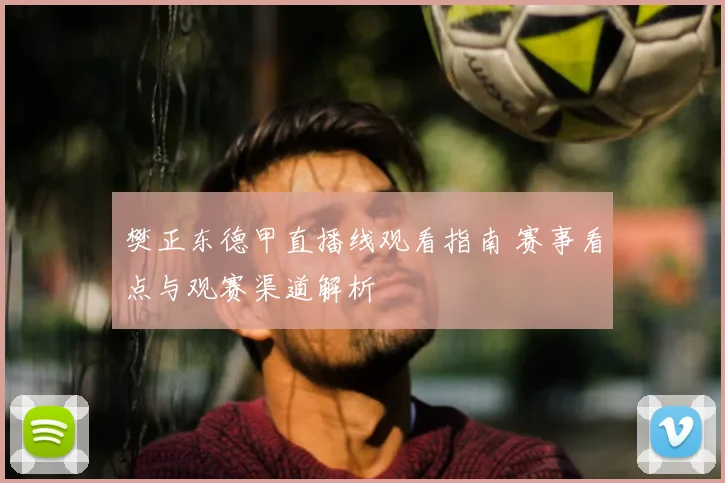 樊正东德甲直播线观看指南 赛事看点与观赛渠道解析